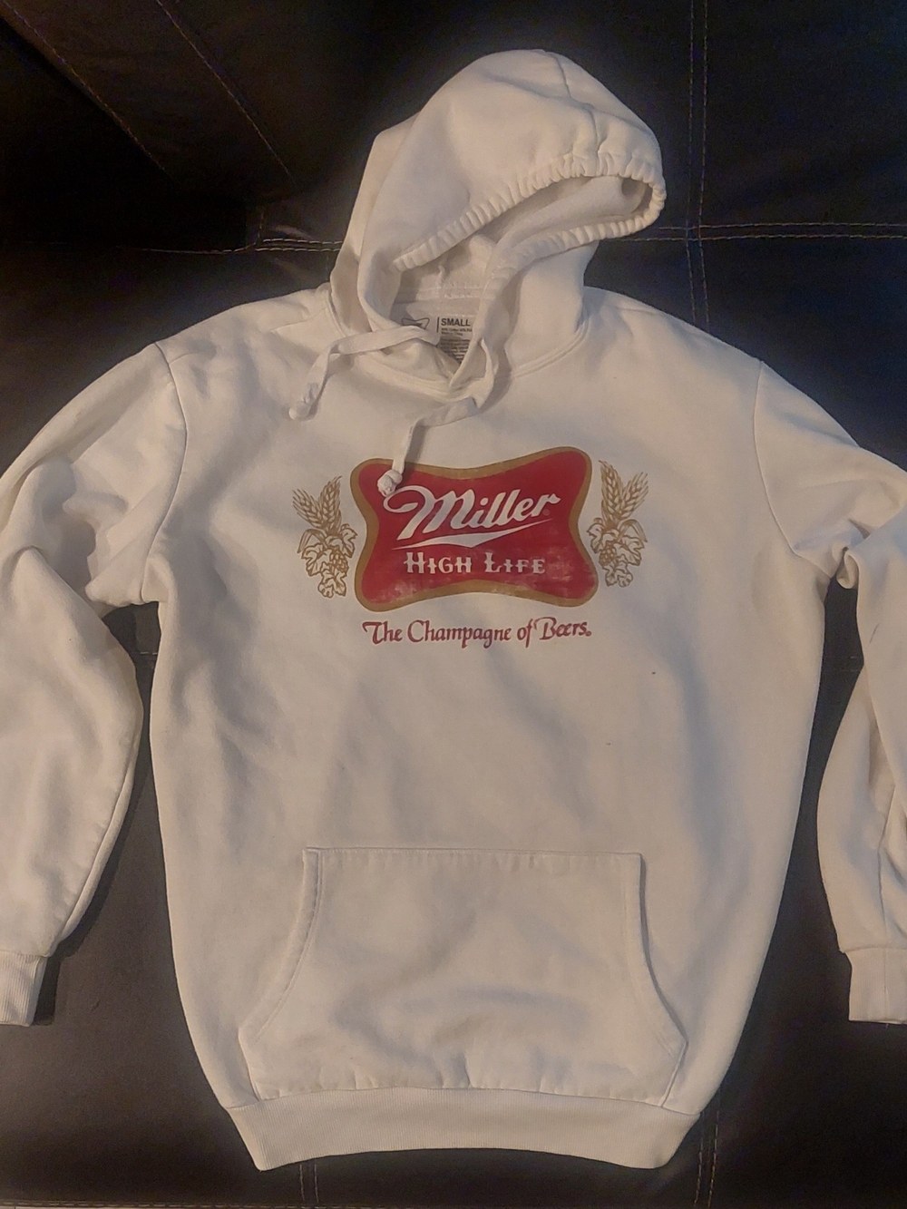 Miller High Life White Hoodie Size Small See Description